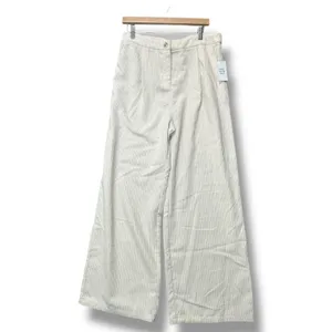 And Now This Corduroy Ivory Wide Leg Pants Sz 14 Minimalist Boho Scandi Academia thumbnail 2