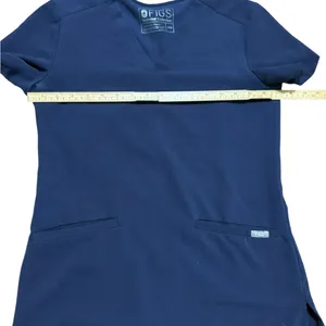 Figs‎ Deep Navy Blue V-Neck Scrub Top Nurses Medical Provider Sz XXS thumbnail 5