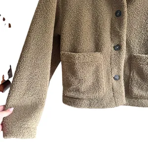 UNIQLO‎ Windproof Fleece Buttoned Jacket Olive X-Small thumbnail 4