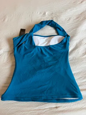 Temp Me Removable Padded Push Up Bra‎ Swim Top Asymmetric Cut Swim Top thumbnail 3