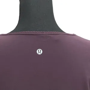 Lululemon Full Freedom Long‎ Sleeve Wrap Top Pullover Nulu Black Cherry Purple 8 thumbnail 5