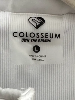 Colosseum UNC Tar Heels Women’s Large White Quilted Full Zip Vest thumbnail 2