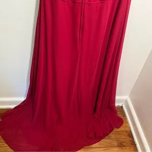 Morilee Women's Plus Size 22 Bridesmaid Dress 21667 Claret Red Short Flutter Slv thumbnail 8