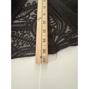 Black Mesh Lace Open Front Duster L Cardigan Boho Festival Witchy Whimsigoth thumbnail 7