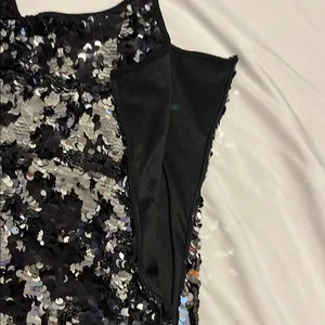 Sparkling Black and Silver Sequin Dress Size L thumbnail 4