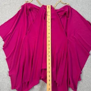 EXPRESS Women's Small Fuchsia Draped Asymmetrical Cowl Neck Metallic Halter thumbnail 6