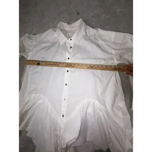 We The Free People Button Front Tunic Womens Freya Poplin Oversized M Ivory‎ thumbnail 8