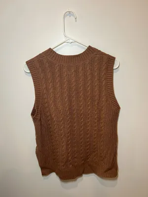 Josie's Boutique Fall Brown Sweater Vest thumbnail 4