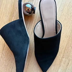 Chic Black Mules with Spherical Heel Size 8 thumbnail 7