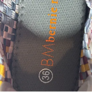 Bernie Mev Size 5 (EU 36) Charm Slate Multicolor Mary Jane Slip-On Woven Flats thumbnail 6