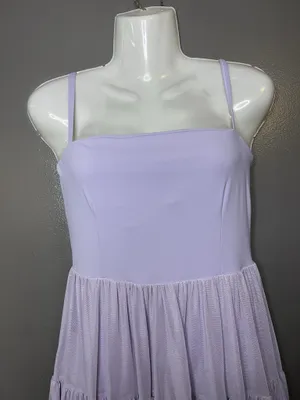 Blogilates Tennis Dress Womens Small Purple Ruffle Fit & Flare Built In Shorts thumbnail 1