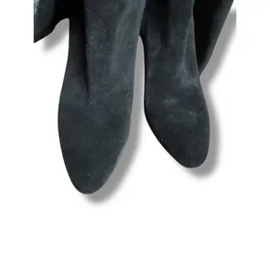 SOL SANA‎ Boots Womens 38 Black Suede Block Heel Knee High Shoes Modern Chic thumbnail 8