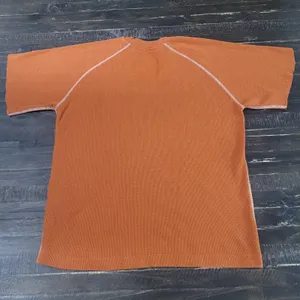 Texas Longhorns Burnt Orange Thermal Shirt White V-Notch Neckline Women's Medium thumbnail 3