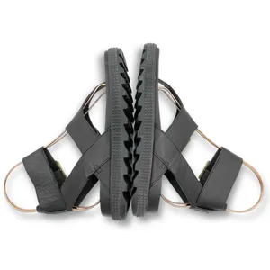 Sorel Roaming T-Strap Buckle Sandals Size 5.5 Black Leather Strappy Rugged Sole thumbnail 11