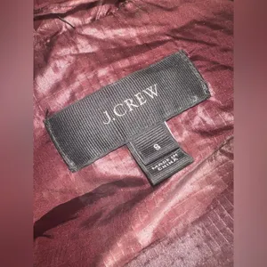 J.Crew Shiny Down‎ Puffer Vest Burgundy Maroon EUC SIZE S thumbnail 5