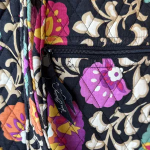 Vera Bradley Black and Pink Floral Tote thumbnail 9
