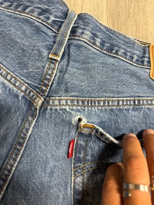 Levi Strauss 501 denim shorts thumbnail 8