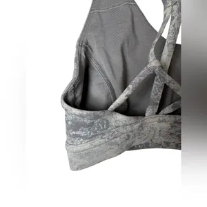 Lululemon Flow Freely Bra Washed Marble Alpine White Silverscreen Size‎ 4 thumbnail 7