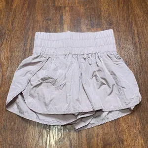 Free People Movement The Way Home Lighter Pink Shorts High Waist Sz M thumbnail 2