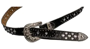 Blazin Roxx Barrel Racing RHINESTONE Western Bling‎ Belt - SZ Large D8 thumbnail 1