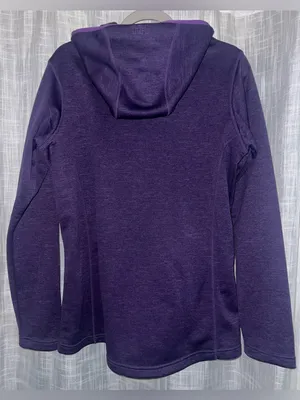 Helly Hansen Jacket Womens XL Purple Full Zip Hooded Funnel Neck Nordic Print thumbnail 4
