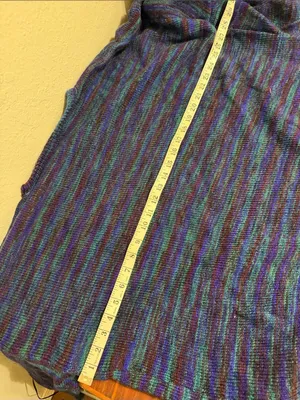 Vintage striped grandpa sweater cottagecore granny farmhouse handmade thumbnail 4