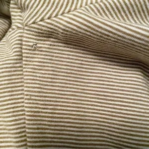Free People Penelope Tan Striped Knit Top Long Ruched Puff Sleeves Size Medium thumbnail 9