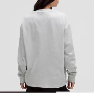 lululemon heavyweight cotton crewneck Gray Long Sleeve Tee. NWT XL thumbnail 3