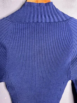 FREE PEOPLE Ready For It Bodysuit in Blue. Size Large thumbnail 6