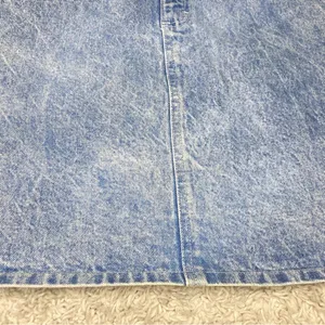 Vintage Lee Retro Light Stone Wash Knee-Length Denim Skirt thumbnail 4
