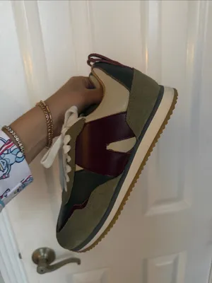 ALOHAS TB015 Sneakers - Olive Green Slip-On Sneakers thumbnail 3