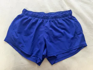 Blue Athletic Shorts with Pockets Size L thumbnail 1