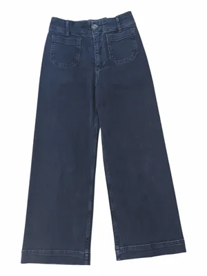 Pilcro Anthropologie The Skipper Black Wide Leg Jeans thumbnail 1