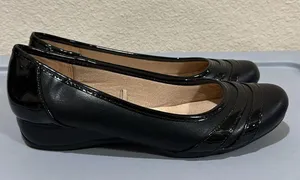 Simply Comfort Life Stride Black Slip On Wedges thumbnail 4