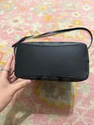 Coach 2312 Black/Grey Signature Coated Canvas Small Town Bucket Bag thumbnail 4