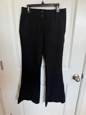 Anthropologie Maeve The Naomi Ponte Wide-Leg Flare Pants 2 Petite thumbnail 3