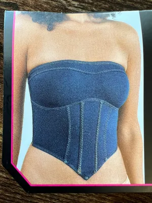 NOBO | women’s denim bustier. Size: XL. thumbnail 2