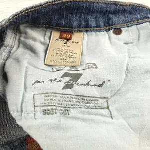 7 For All Mankind A Pocket Rhinestone Cropped Bootcut Jeans Women’s 29 Altered thumbnail 8