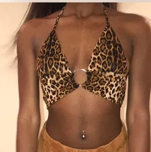 Cheetah Halter Top Multi thumbnail 1