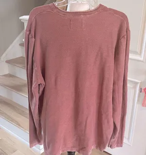 Cozy Blush Ribbed Grunge Pullover Pink Size XXL thumbnail 9
