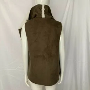 Susina NWT Open Front Vest Faux Shearling &‎ Suede Small thumbnail 3