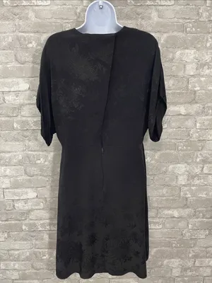 MNG Suit Black Jacquard Midi Shift Dress thumbnail 3