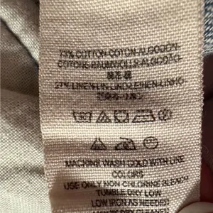 Free People Women Blue Cotton Linen Chambray Rope Drawstring Crop Pants Large thumbnail 8