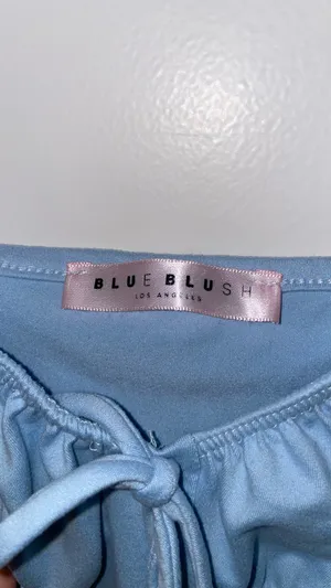 Blue Blush Soft Blue Tank Top thumbnail 2