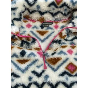 Eddie Bauer‎ 1/4 Zip Fleece Jacket Women Size Medium Aztec Country Preppy Fluffy thumbnail 15