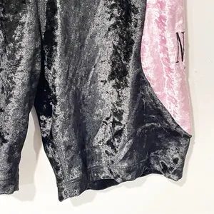 Nike Sportswear Women's Size Medium Velvet Bike Shorts‎ in Black NEW thumbnail 3