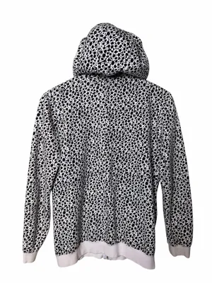 Famous Stars & Straps Dalmatian Animal Print Zip Hoodie Y2K Emo Large thumbnail 2