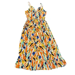 Women's Abstract Printed Midi Dress in Multi, Size M​ thumbnail 4