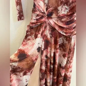 NWT Bardot Lea Tie Dye Mesh Long Sleeve Dress Extra Small thumbnail 12