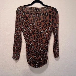 *30off3* NWOT. Animal‎ Print Brown Medium Top. thumbnail 4